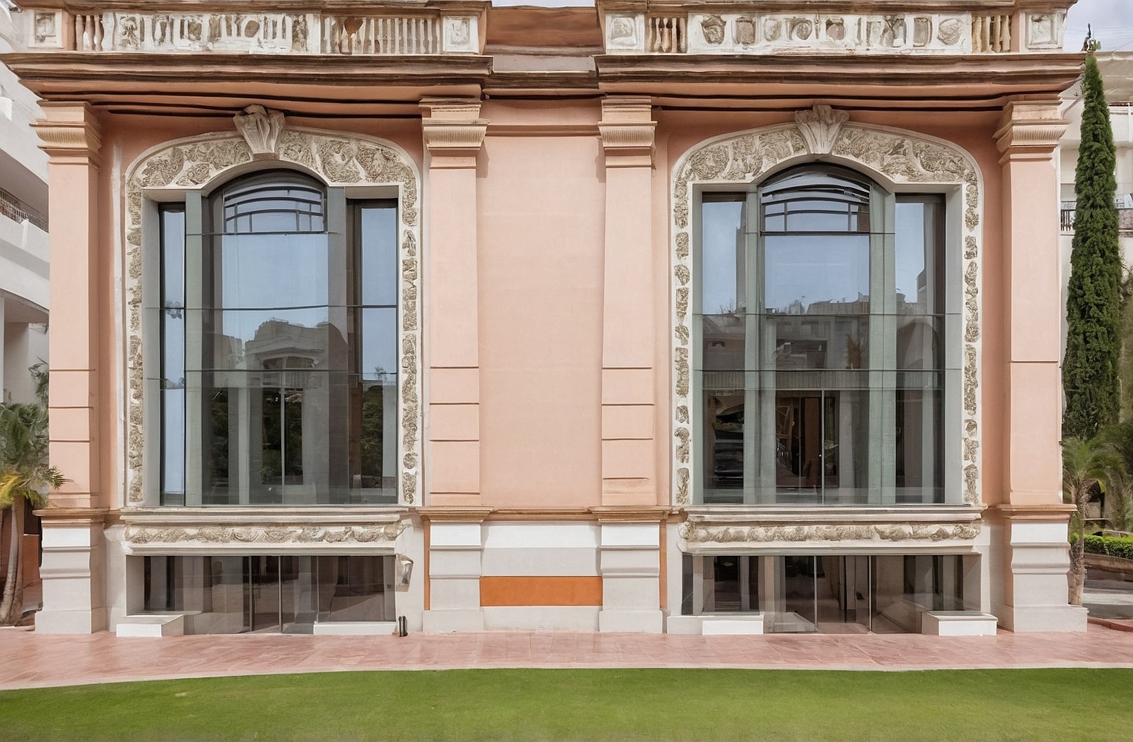 Arte en pintura de edificios