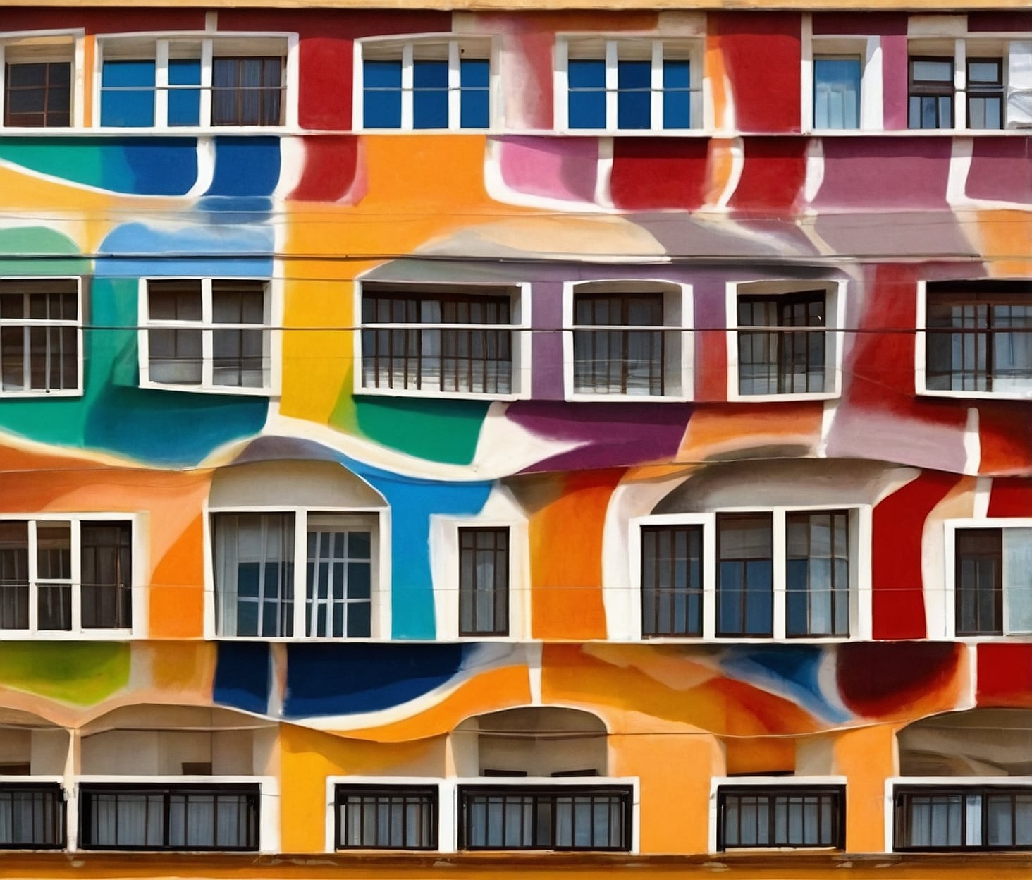 Pintura de edificios moderna